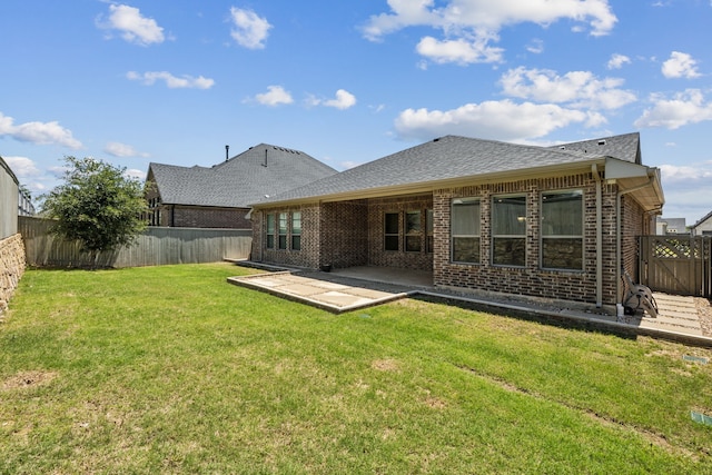 2812 Quill Ln, Northlake, TX 76247 - back of house with brick siding, a patio area, and a shingled roof
