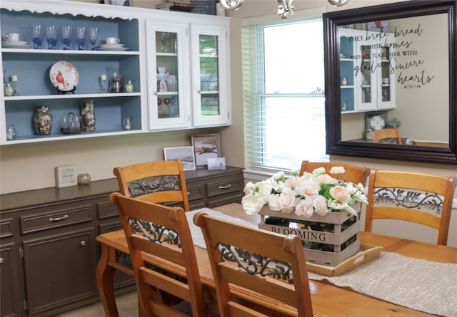 124 Circle Dr, Kaufman, TX 75142 - dining space with a chandelier