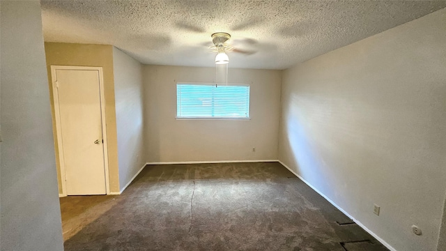 18 E Townhouse Ln Unit 31, Grand Prairie, TX 75052 - carpeted spare room with a ceiling fan, a textured ceiling, and baseboards
