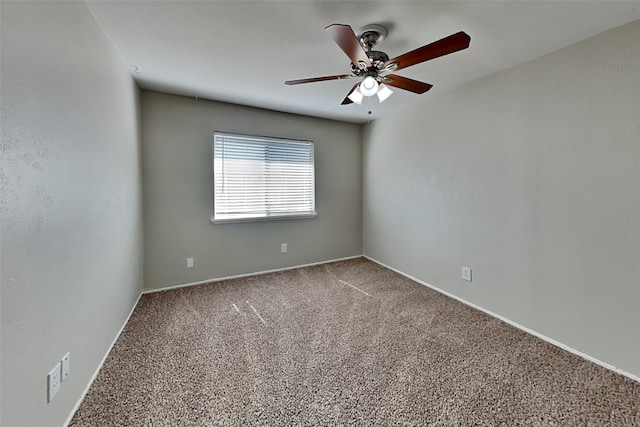 1625 Stockton Trl, Plano, TX 75023 - spare room with carpet, a ceiling fan, and baseboards