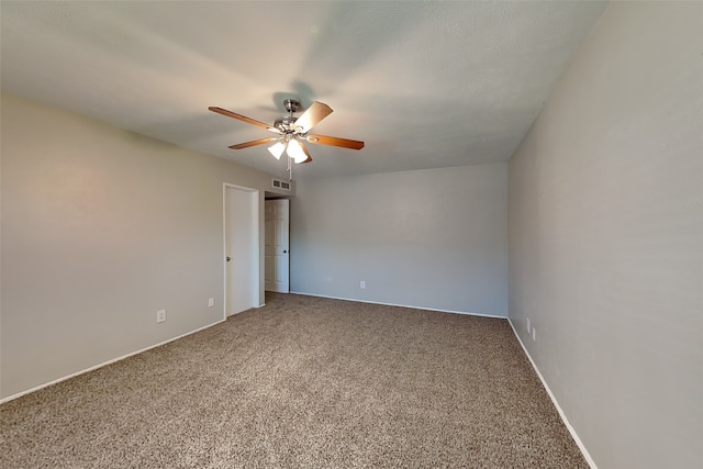 1625 Stockton Trl, Plano, TX 75023 - spare room with ceiling fan, carpet, and baseboards