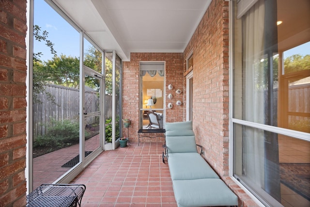 view of sunroom / solarium