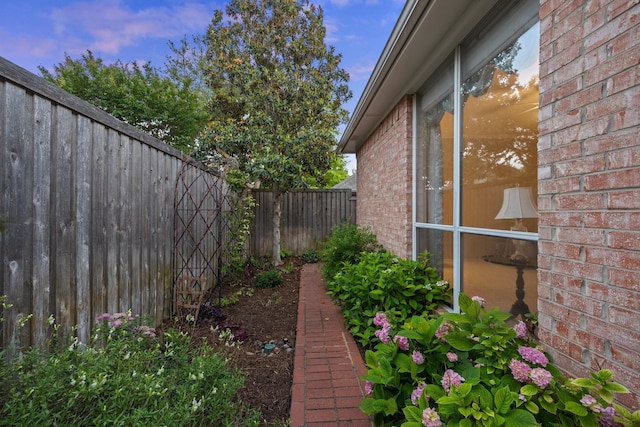view of fenced yard