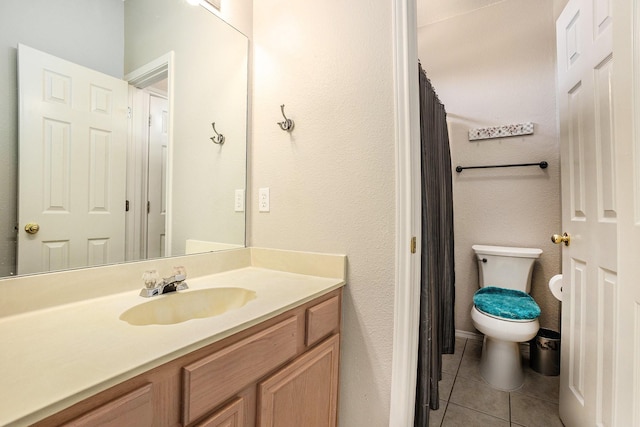 1516 Cheyenne Trl, Mansfield, TX 76063 - full bathroom featuring vanity, toilet, and tile patterned floors