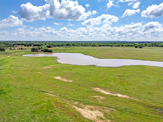1551 Lower Tonk Valley Rd, Graham, TX 76450 - view of grassy yard with a water view