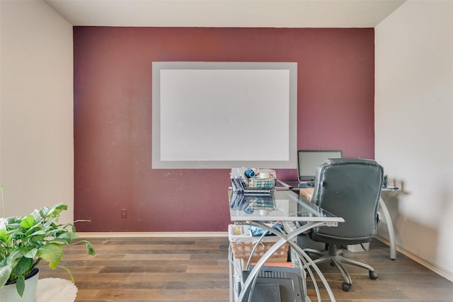 6712 Eliza Dr, Arlington, TX 76001 - office with wood finished floors and baseboards