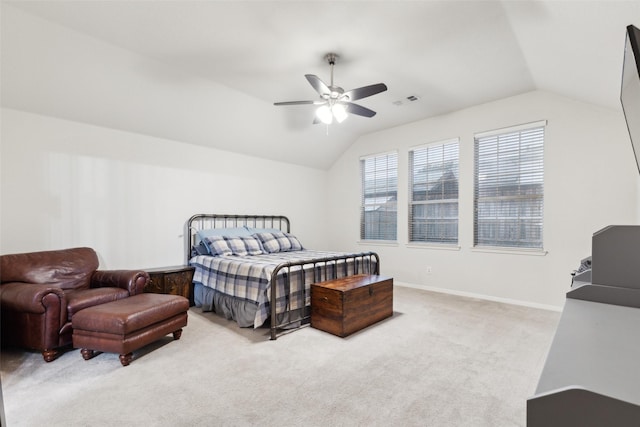 108 Rolling Rock Dr, Trophy Club, TX 76262 - bedroom featuring lofted ceiling, carpet floors, ceiling fan, and baseboards