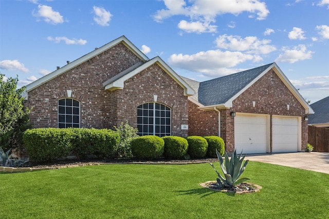 108 Rolling Rock Dr, Trophy Club, TX 76262 - view of front of property featuring brick siding, driveway, an attached garage, and a shingled roof