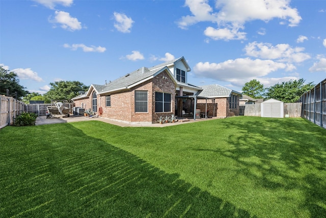 108 Rolling Rock Dr, Trophy Club, TX 76262 - rear view of property featuring brick siding, a patio area, and central AC unit