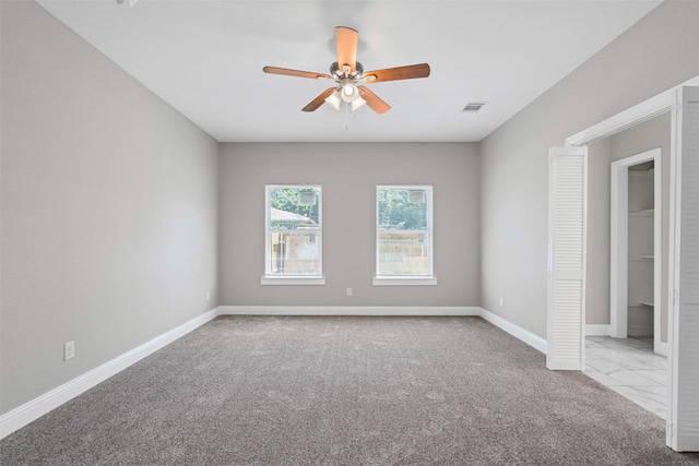 2636 Carter Ave, Fort Worth, TX 76103 - carpeted empty room featuring a ceiling fan and baseboards