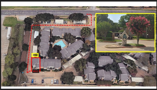 1101 Quail Valley Ln Unit 211, Arlington, TX 76011 - bird's eye view of a pool area