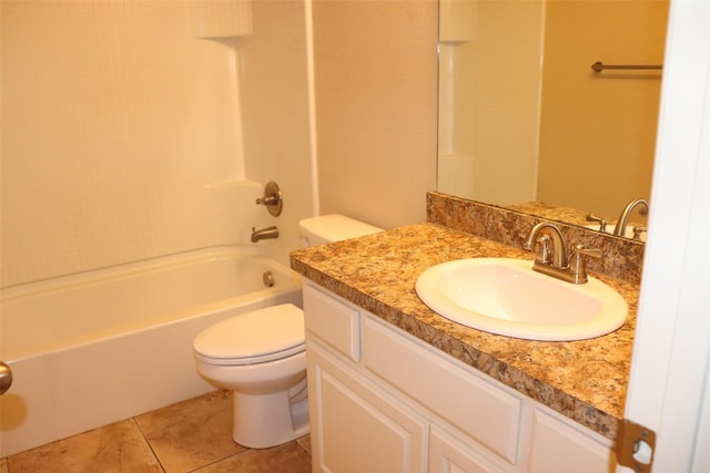414 Stonecreek Dr, Princeton, TX 75407 - full bath with toilet, vanity, shower / bath combination, and tile patterned floors
