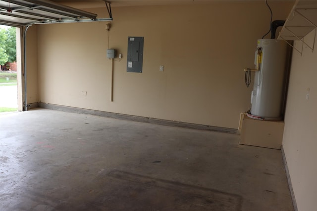 414 Stonecreek Dr, Princeton, TX 75407 - garage featuring electric panel and electric water heater