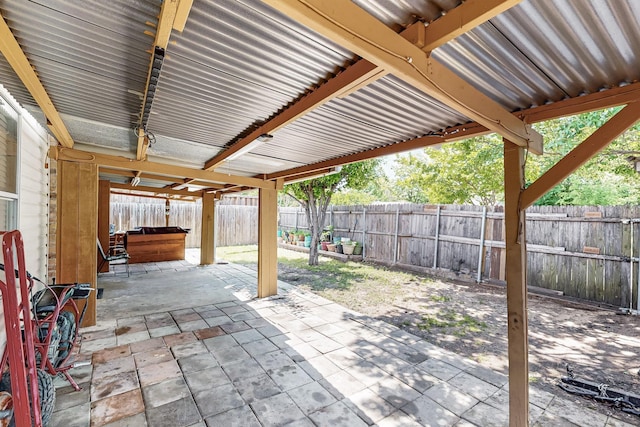 view of patio / terrace featuring a fenced backyard