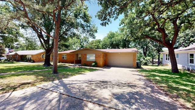 1408 Briarwood Blvd, Arlington, TX 76013 - single story home featuring asphalt driveway, brick siding, a front yard, and an attached garage