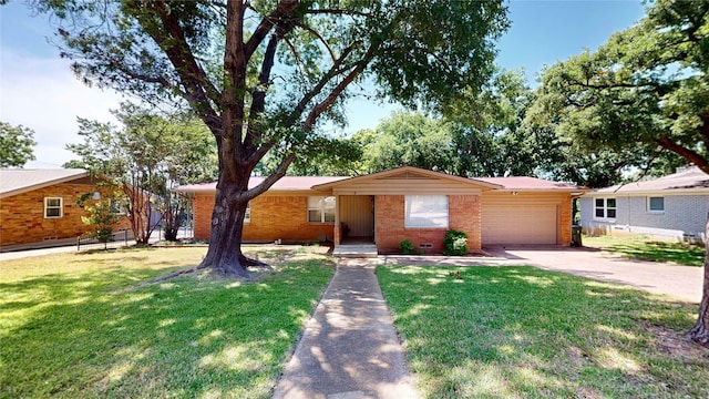 1408 Briarwood Blvd, Arlington, TX 76013 - ranch-style home featuring an attached garage, concrete driveway, and brick siding
