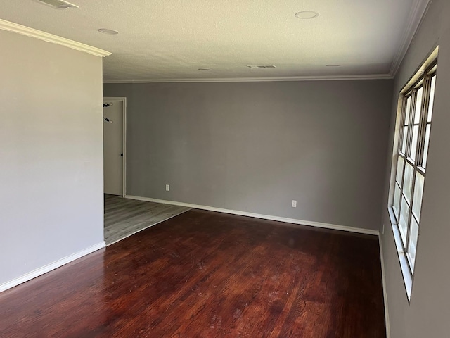 2836 Modree Ave, Dallas, TX 75216 - empty room featuring wood finished floors, ornamental molding, and baseboards
