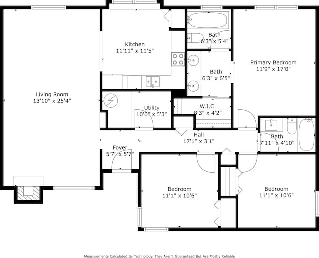 2005 Parkside Dr, Denton, TX 76201 - room layout