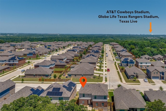 412 Lowery Oaks Trl, Fort Worth, TX 76120 - aerial perspective of suburban area
