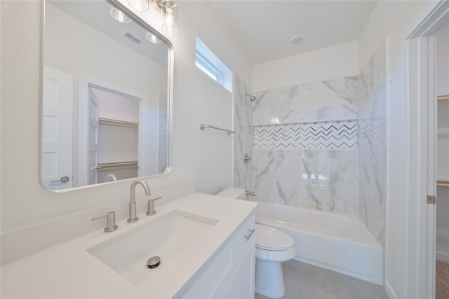 220 E Park St, Little Elm, TX 75068 - full bathroom featuring toilet, shower / washtub combination, and vanity