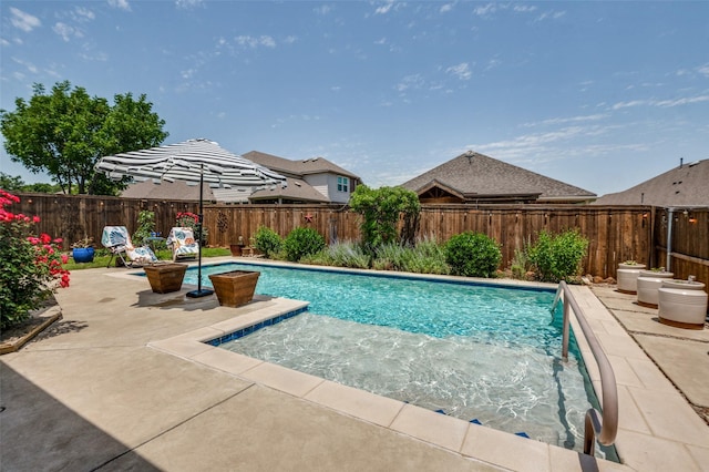5312 Leyton Dr, Mckinney, TX 75071 - view of swimming pool featuring a patio and a fenced backyard