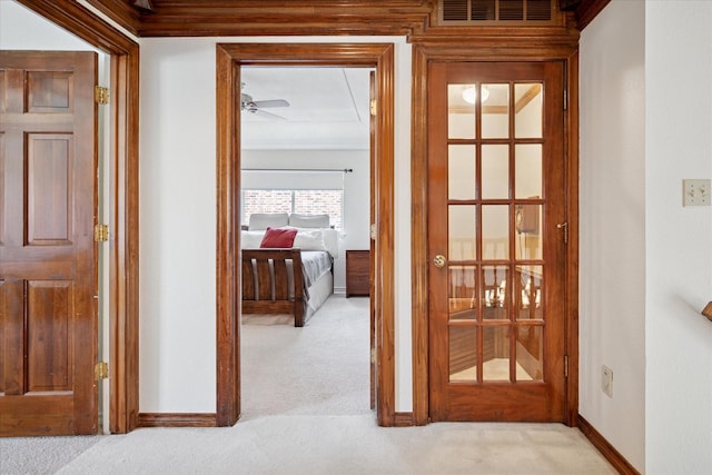 3517 Louis Dr, Plano, TX 75023 - hallway with carpet floors and baseboards