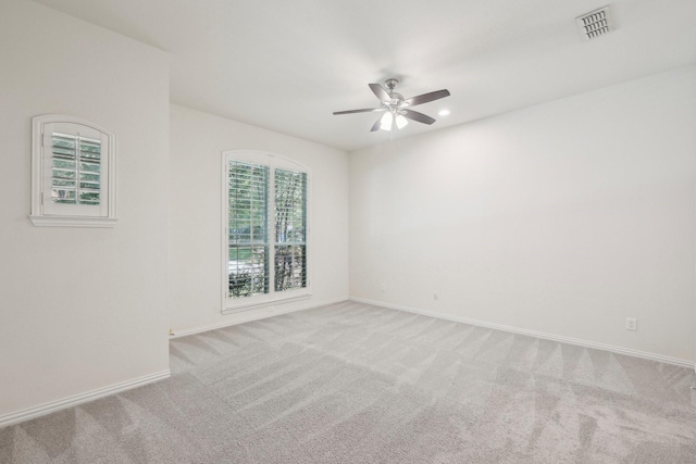 2545 Sedalia Ct, Frisco, TX 75034 - carpeted empty room featuring ceiling fan, baseboards, and recessed lighting