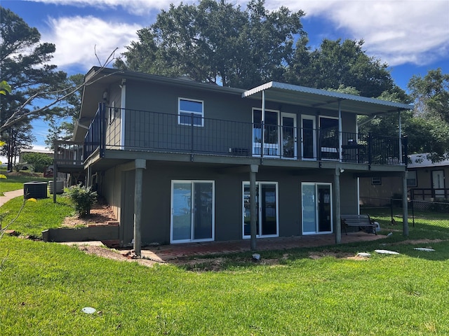 152 Pin Oak, Mabank, TX 75156 - back of property featuring central AC unit