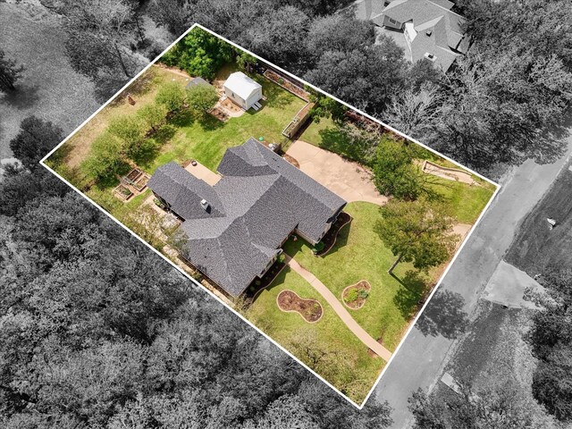 104 Lost Oaks Dr, Waco, TX 76705 - view from above of property featuring property boundaries highlighted