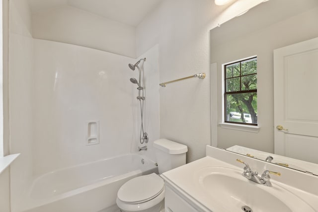 1928 Victoria Cir, Mckinney, TX 75072 - full bathroom featuring toilet, shower / washtub combination, and vanity