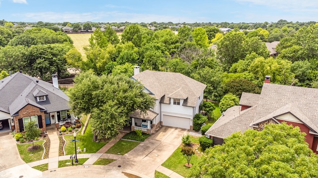 1928 Victoria Cir, Mckinney, TX 75072 - bird's eye view of a tree filled landscape