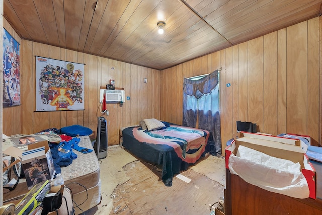 14581 Texas Highway 11 E, Pickton, TX 75471 - bedroom with wood walls and wood ceiling