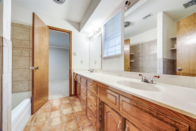 2500 Shoreline Dr, Sherman, TX 75092 - full bathroom featuring double vanity and a bath