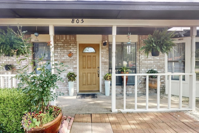 805 Loganwood Dr, Royse City, TX 75189 - entrance to property with brick siding and covered porch