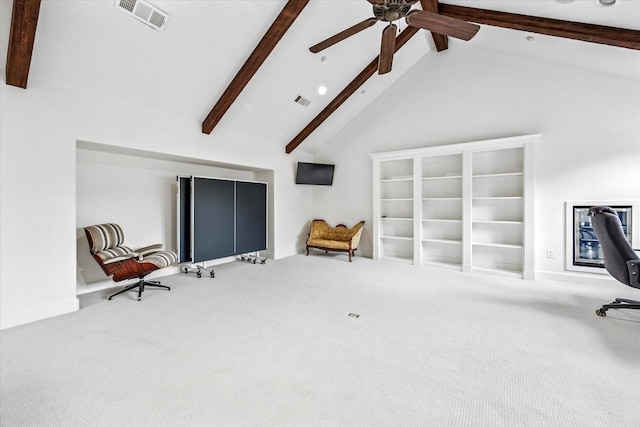 933 Glenhurst Rd, Keller, TX 76248 - living area featuring a ceiling fan and carpet
