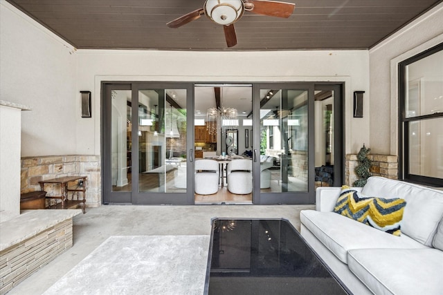 933 Glenhurst Rd, Keller, TX 76248 - view of patio / terrace featuring a ceiling fan and outdoor lounge area