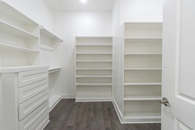 3928 Hogan Dr, Tyler, TX 75709 - walk in closet with dark wood finished floors