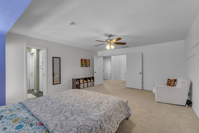 6433 Southpoint Dr, Dallas, TX 75248 - bedroom featuring carpet floors, baseboards, and ceiling fan