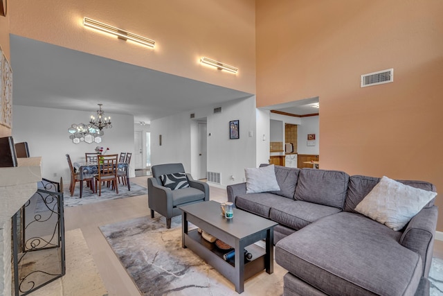 6433 Southpoint Dr, Dallas, TX 75248 - living room featuring a chandelier