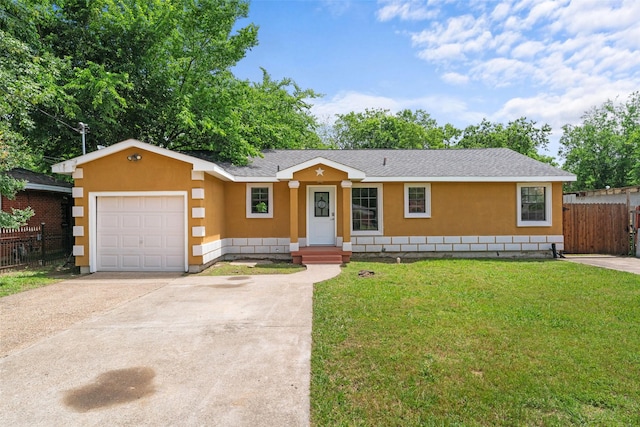 1008 Pleasant Dr, Dallas, TX 75217 - ranch-style house with a garage, driveway, and a shingled roof