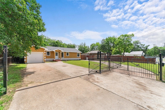 1008 Pleasant Dr, Dallas, TX 75217 - single story home featuring driveway, a gate, a garage, and stucco siding