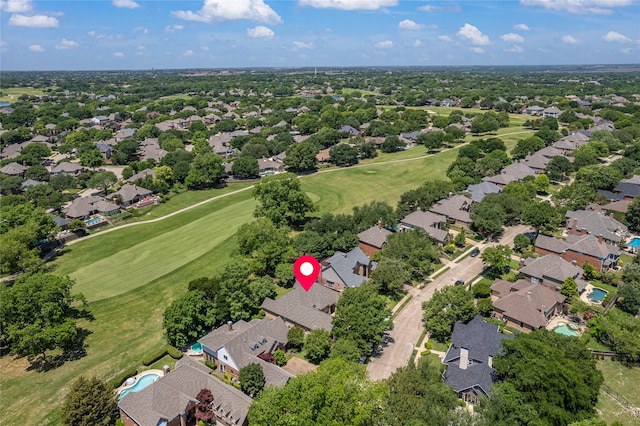 934 Hills Creek Dr, Mckinney, TX 75072 - aerial perspective of suburban area featuring a golf club