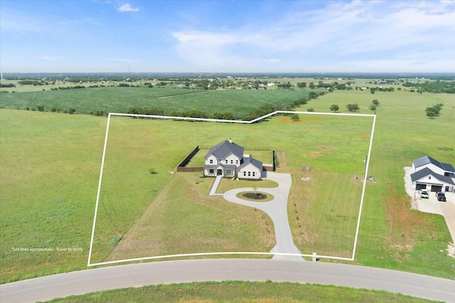 477 Willow Moon Ranch Rd, Crawford, TX 76638 - view of rural area featuring property boundaries highlighted and agricultural land