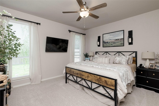 10617 Big Oak Dr, Fort Worth, TX 76131 - bedroom featuring carpet, baseboards, and a ceiling fan