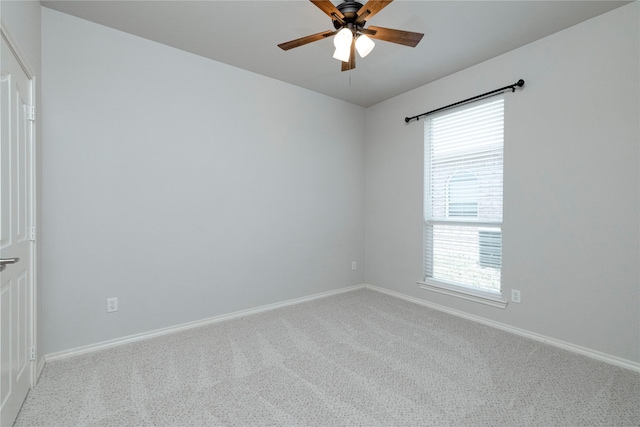 10617 Big Oak Dr, Fort Worth, TX 76131 - empty room with baseboards, carpet flooring, healthy amount of natural light, and a ceiling fan