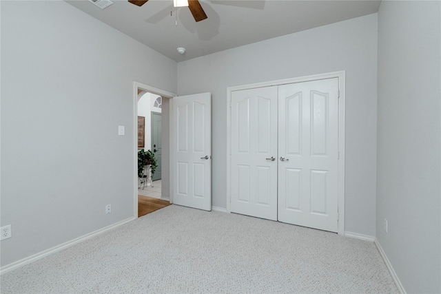 10617 Big Oak Dr, Fort Worth, TX 76131 - unfurnished bedroom featuring carpet flooring, baseboards, a closet, and ceiling fan
