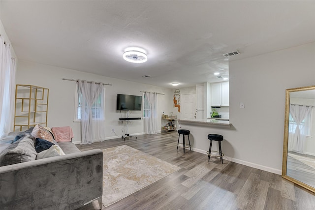 3444 Kellogg Ave, Dallas, TX 75216 - living room featuring wood finished floors and baseboards