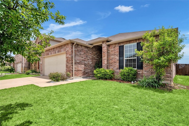 2336 Bermont Red Ln, Fort Worth, TX 76131 - view of front of home featuring brick siding, an attached garage, and concrete driveway