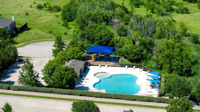 2836 Dawn Spring Dr, Little Elm, TX 75068 - bird's eye view of a pool