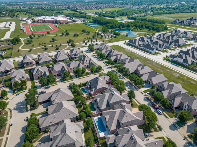 114 Crestbrook Dr, Rockwall, TX 75087 - aerial view of property and surrounding area with nearby suburban area